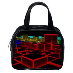 3d Abstract Model Texture Classic Handbag (one Side) by Simbadda