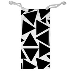 Black Triangle Jewelry Bag by Simbadda