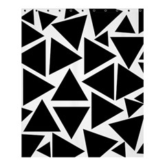 Black Triangle Shower Curtain 60  X 72  (medium)  by Simbadda