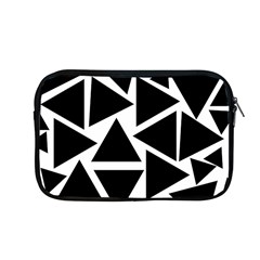 Black Triangle Apple Macbook Pro 13  Zipper Case by Simbadda