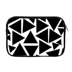 Black Triangle Apple Macbook Pro 17  Zipper Case by Simbadda