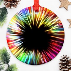 Color Background Structure Lines Ornament (round) by Simbadda