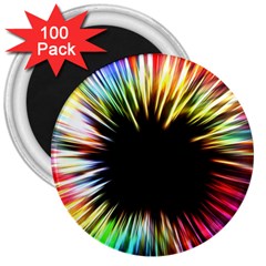 Color Background Structure Lines 3  Magnets (100 Pack) by Simbadda