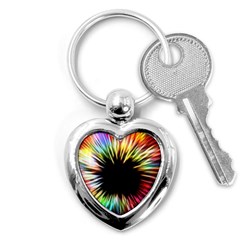 Color Background Structure Lines Key Chains (heart)  by Simbadda