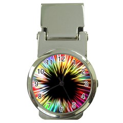 Color Background Structure Lines Money Clip Watches by Simbadda