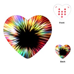 Color Background Structure Lines Playing Cards (heart) by Simbadda