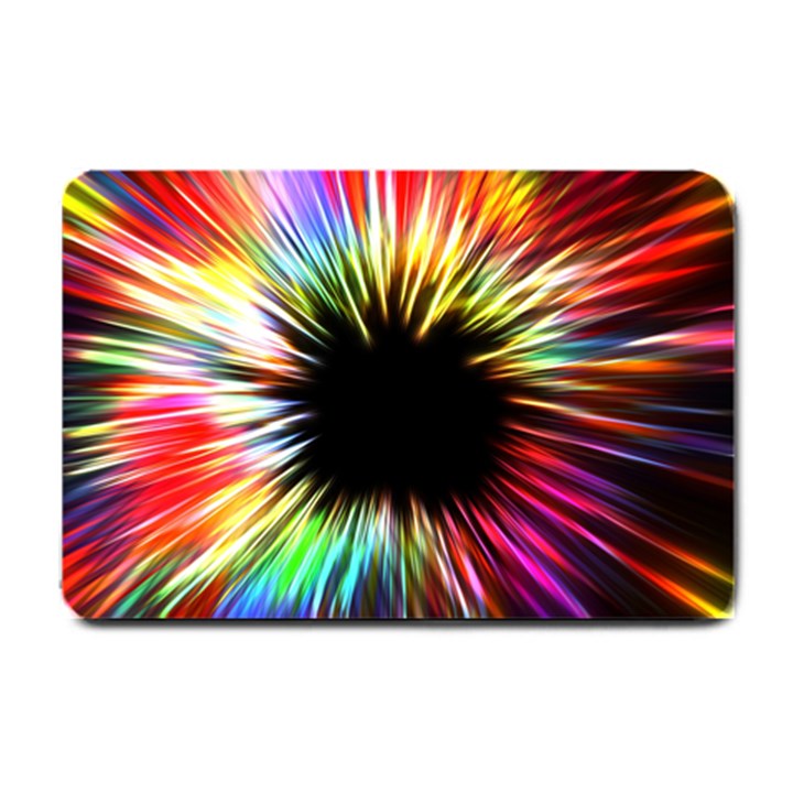 Color Background Structure Lines Small Doormat 