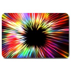 Color Background Structure Lines Large Doormat  by Simbadda