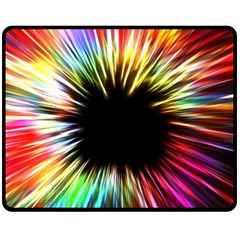 Color Background Structure Lines Fleece Blanket (medium)  by Simbadda