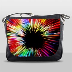 Color Background Structure Lines Messenger Bag by Simbadda