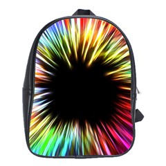 Color Background Structure Lines School Bag (xl) by Simbadda