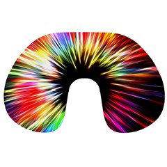 Color Background Structure Lines Travel Neck Pillows by Simbadda