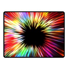 Color Background Structure Lines Double Sided Fleece Blanket (small)  by Simbadda