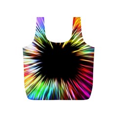 Color Background Structure Lines Full Print Recycle Bag (s) by Simbadda