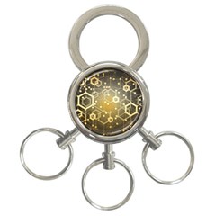 Block Chain Data Records System 3-ring Key Chains by Simbadda