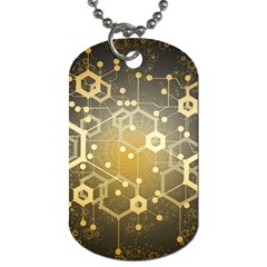 Block Chain Data Records System Dog Tag (one Side) by Simbadda