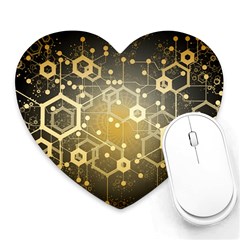 Block Chain Data Records System Heart Mousepads by Simbadda