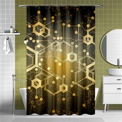 Block Chain Data Records System Shower Curtain 48  X 72  (small)  by Simbadda