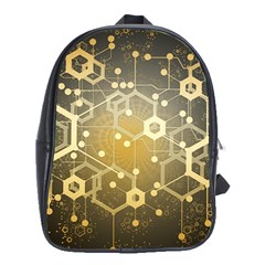 Block Chain Data Records System School Bag (xl) by Simbadda