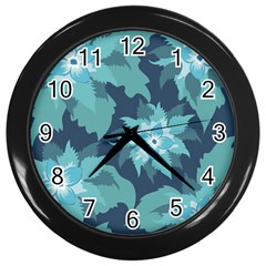 Graphic Design Wallpaper Abstract Wall Clock (black) by Simbadda