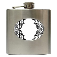 Holbein Antique Scroll Fruit Hip Flask (6 Oz) by Simbadda