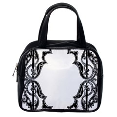 Holbein Antique Scroll Fruit Classic Handbag (one Side) by Simbadda