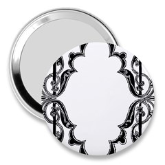 Holbein Antique Scroll Fruit 3  Handbag Mirrors by Simbadda