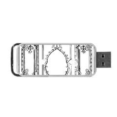 Leighton Floriated Antique Scroll Portable Usb Flash (one Side) by Simbadda