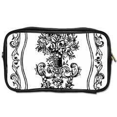 Floriated Antique Scroll Fruit Toiletries Bag (one Side) by Simbadda