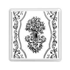 Floriated Antique Scroll Fruit Memory Card Reader (square) by Simbadda