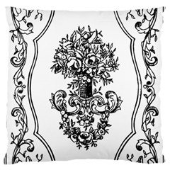 Floriated Antique Scroll Fruit Standard Flano Cushion Case (two Sides) by Simbadda