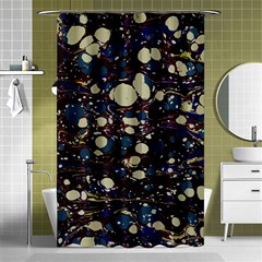 Marble Rock Comb Antique Shower Curtain 48  X 72  (small)  by Simbadda