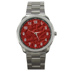 Crumpled Paper Sport Metal Watch