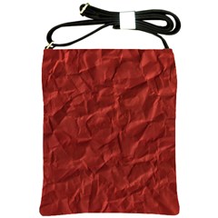 Crumpled Paper Shoulder Sling Bag by Simbadda