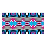 Blue pink shapes rows.jpg                                                   Satin Shawl Front