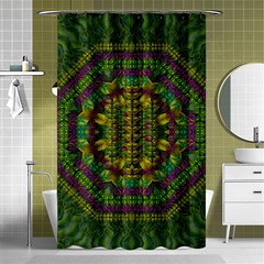 Butterfly Flower Jungle And Full Of Leaves Everywhere Shower Curtain 48  X 72  (small)  by pepitasart