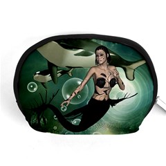 Wonderful Dark Mermaid With Awesome Orca Accessory Pouch (medium) by FantasyWorld7