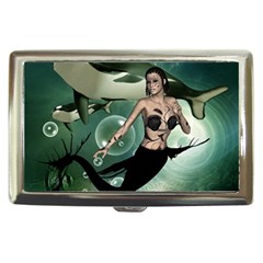 Wonderful Dark Mermaid With Awesome Orca Cigarette Money Case by FantasyWorld7