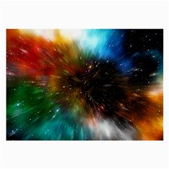 Universe Galaxy Sun Star Movement Large Glasses Cloth (2-side) by Simbadda