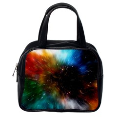 Universe Galaxy Sun Star Movement Classic Handbag (one Side) by Simbadda