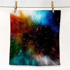 Universe Galaxy Sun Star Movement Face Towel by Simbadda