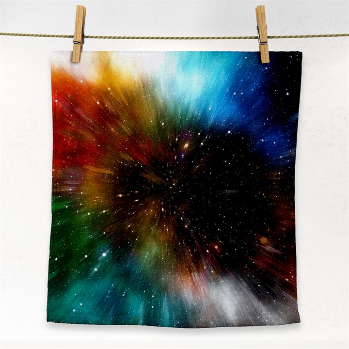 Universe Galaxy Sun Star Movement Face Towel