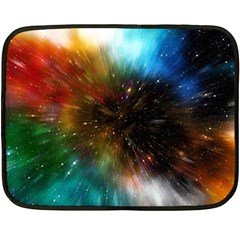 Universe Galaxy Sun Star Movement Double Sided Fleece Blanket (mini)  by Simbadda