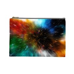 Universe Galaxy Sun Star Movement Cosmetic Bag (large) by Simbadda