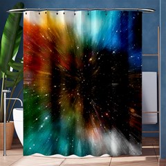 Universe Galaxy Sun Star Movement Shower Curtain 60  X 72  (medium)  by Simbadda