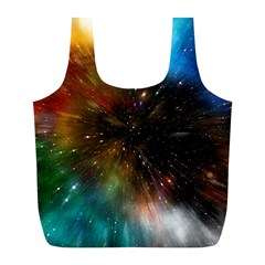 Universe Galaxy Sun Star Movement Full Print Recycle Bag (l) by Simbadda