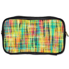 Yellow Blue Red Stripes                                                        Toiletries Bag (two Sides) by LalyLauraFLM