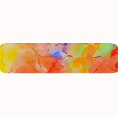 Orange Red Yellow Watercolors Texture                                                       Large Bar Mat by LalyLauraFLM