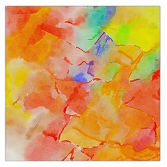 Orange Red Yellow Watercolors Texture                                                        Satin Scarf by LalyLauraFLM