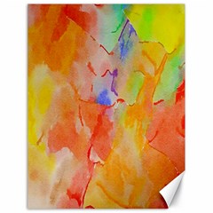 Orange Red Yellow Watercolors Texture                                                        Canvas 18  X 24  by LalyLauraFLM